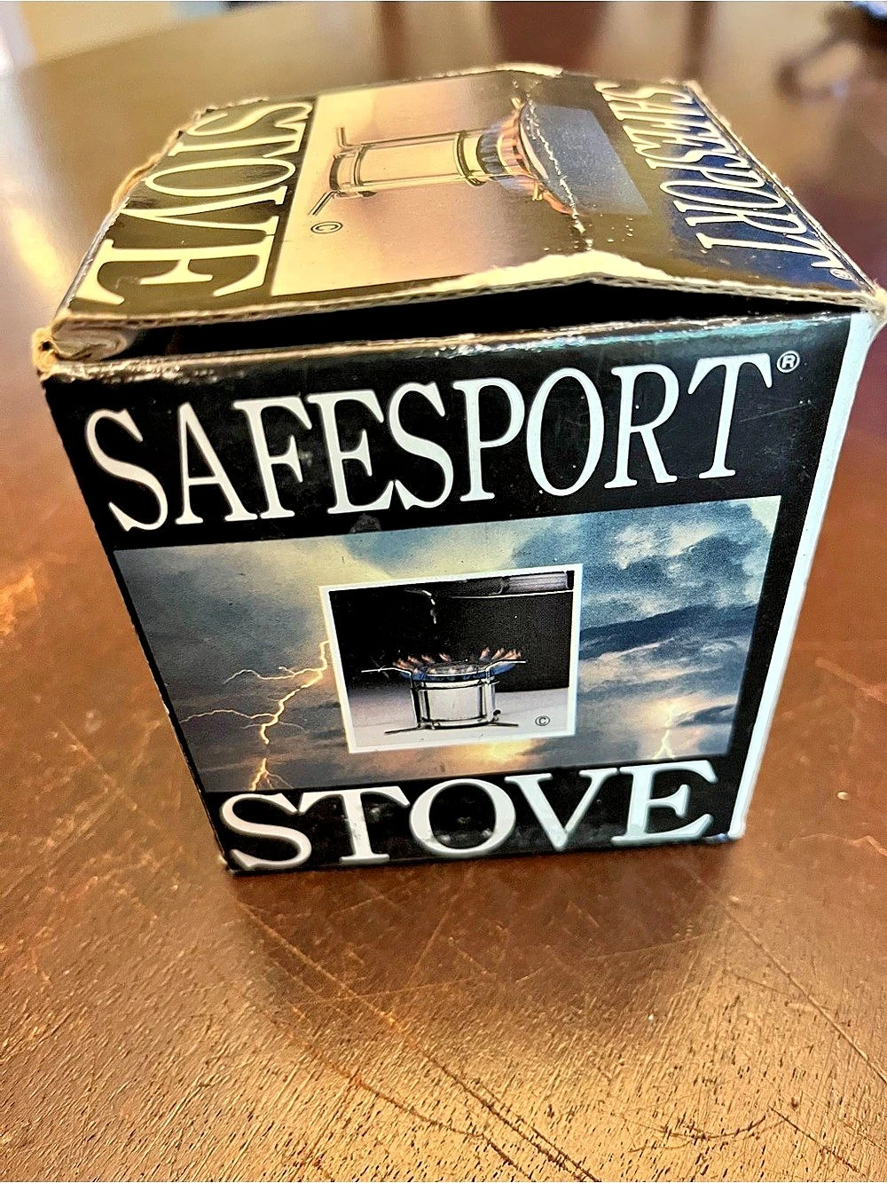 Safesport Portable Alcohol Burning Camping Stove in Silver